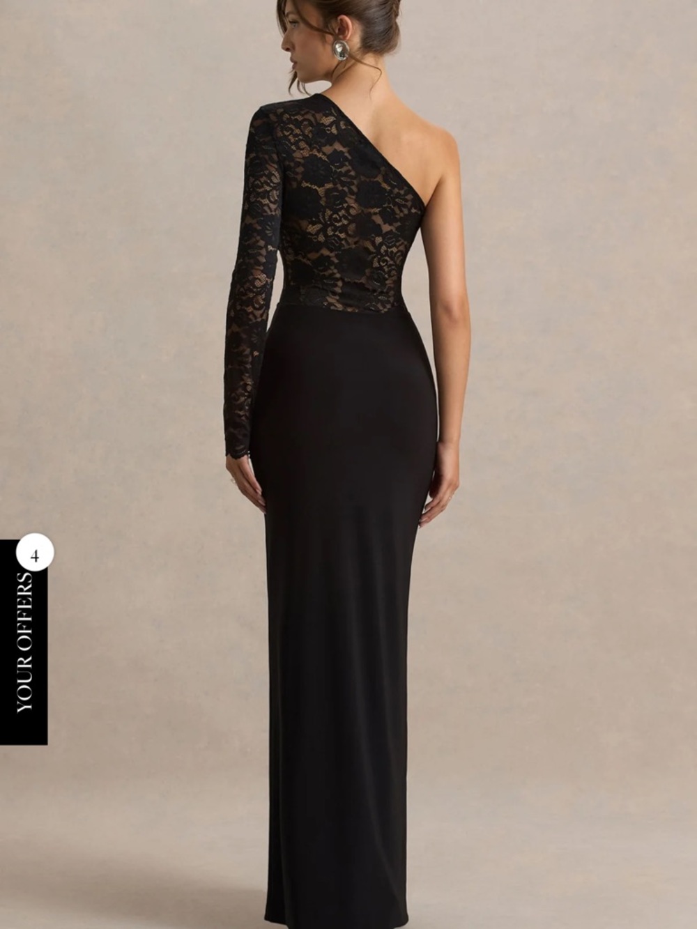Club London Black maxi dress
